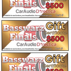 Gift certificates